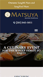 Mobile Screenshot of matsuyasteakhouse.com