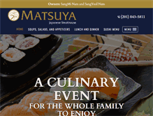 Tablet Screenshot of matsuyasteakhouse.com